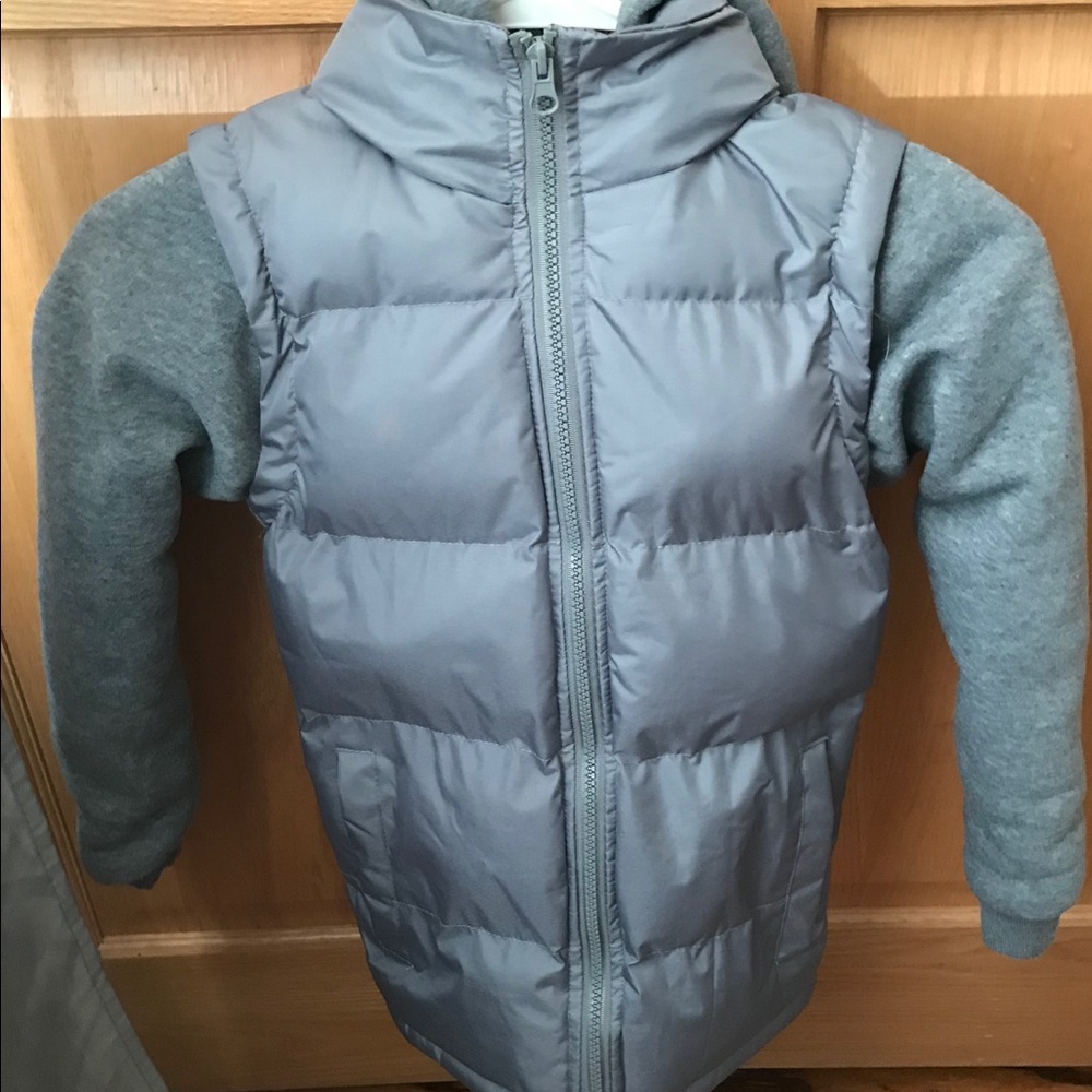 Gray hoody jacket